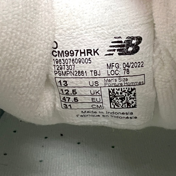 2022 New Balance 997 Light Aluminum / Team Away Grey 3M Reflective CM997HRK - Picture 12 of 14